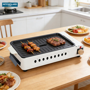 3 in 1 Multifunctional Electric Cooking Pot 1500W <b>Smokeless</b> <b>BBQ</b> Grill Hot Pot Pan with Non Stick Plates for Home Party - Product Image 3