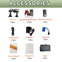Appareil d'appel d'oiseaux MP3 OEM d'usine CSW-998RS 12V 3000Ah 100W avec sons vocaux et lecteur MP3 pour la chasse