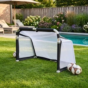 <span class=keywords><strong>But</strong></span> <span class=keywords><strong>de</strong></span> football portable en aluminium <span class=keywords><strong>de</strong></span> qualité tournoi 5*3FT - <span class=keywords><strong>Filet</strong></span> d'entraînement pliable en 5 secondes pour académies professionnelles - Product Image 1