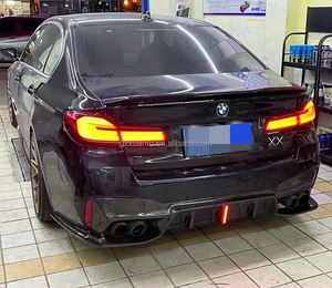 Difusor trasero de fibra de carbono con estilo ligero, labio de parachoques trasero, separador trasero, Kit de carrocería para <span class=keywords><strong>Bmw</strong></span> 5 Series G30 G38 F90 <span class=keywords><strong>M5</strong></span> - Product Image 6