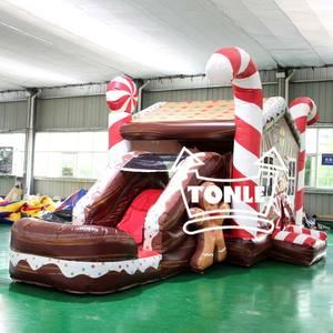 Trẻ em thương mại Nhà bị trả lại trượt nước <span class=keywords><strong>Inflatable</strong></span> Bouncer bouncy nhà nhảy lâu đài trò chơi bơm hơi cho Giáng sinh - Product Image 3