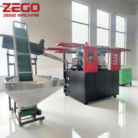 Machine automatique de fabrication de bouteilles et de pots en plastique PET de 0,1 à 2 L avec pompe à moteur, extrusion, soufflage, moulage haute pression, vanne