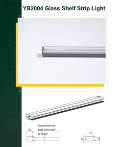 Nhà Sản xuất nhà máy của đôi tuôn ra gắn Dimmable dẫn ánh sáng tủ kính Kệ hồ sơ ánh sáng - Product Image 4