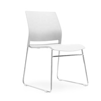 Chaise d'entraînement empilable en plastique, haute qualité, moderne, pour conférence, réunion