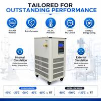 Machine de refroidissement d'eau de laboratoire, refroidie par eau, R-410A, contrôle automatique haute précision, compresseur à pompe à entraînement magnétique haute performance