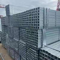 Lista de Tamaños de Tubos Cuadrados de Acero al Carbono Galvanizado en Caliente SHS y RHS 20X20 25X25 40X40 50X50 60X60 20X40 30X50 40X60