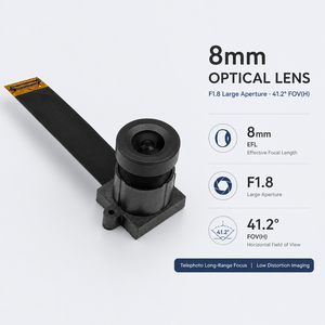 โมดูลกล้อง 4MP OS04A10 MIPI CSI-2 เซ็นเซอร์ 1/1.79 นิ้ว เลนส์ 8 มม. F1.8 DCG HDR Nyxel NIR สำหรับการจดจำใบหน้า ควบคุมการเข้าออก - Product Image 1