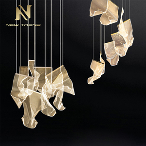 <span class=keywords><strong>Lampadario</strong></span> Moderno a Led Personalizzato, Grande Lampada a Sospensione per Progetti di Decorazione d'Interni per Hotel, Ville e Soggiorni - Product Image 2