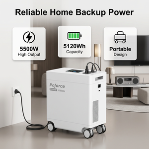 Système de stockage d'énergie domestique 5120Wh 5500W, générateur <span class=keywords><strong>solaire</strong></span> portable, station d'alimentation avec charge <span class=keywords><strong>solaire</strong></span> MPPT, alimentation de secours UPS <span class=keywords><strong>pour</strong></span> la maison et les entreprises - Product Image 5