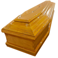 Ataúd Funerario de Madera Ecológico de Estilo Europeo Personalizado, con Detalles Tallados Exquisitos, Diseño Conmemorativo Personalizado, Madera Sólida