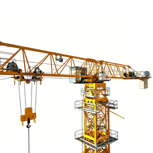 12 tonnes machines <span class=keywords><strong>de</strong></span> construction à dessus plat 48m tour <span class=keywords><strong>de</strong></span> grue <span class=keywords><strong>de</strong></span> levage avec engrenage et composants <span class=keywords><strong>de</strong></span> noyau <span class=keywords><strong>de</strong></span> moteur prix concurrentiel - Product Image 1