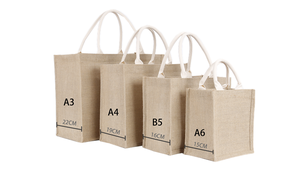 Mingyu Linen Beach Cartoon <b>Shopping</b> Cotton Small Jute Bags India - Product Image 4