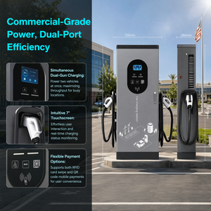 Cargador Rápido de CC para Vehículos Eléctricos CCS de 120KW/160KW con Certificación CE y Clasificación IP54 con Cable de 5M, <span class=keywords><strong>Estación</strong></span> de Carga para Automóviles Eléctricos - Product Image 2