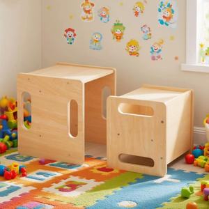 Chaise bébé, chaise enfant, chaise de maternelle avec dossier, <span class=keywords><strong>banc</strong></span> en bois massif, <span class=keywords><strong>table</strong></span> à manger pour bébé, anti-casse - Product Image 3