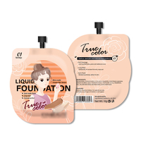 Mini sac de pochette à bec verseur pour shampooing Doypack 100ml personnalisé impression numérique biodégradable pour recharge de lotion crème pour le visage de soins de la peau