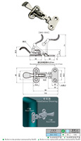Bascule de loquet de tirage à ressort SK3-053X SUS316 résistant à la corrosion pour les unités HVAC à haute vibration