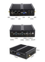 Mini PC ZOOMWIN sans ventilateur, boîtier d'ordinateur, I7 10510U, I5 10210U, I3 10110U, hautes performances, double LAN, 4K, PC industriel X86