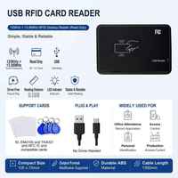 Pembaca Kartu Pintar NFC & RFID IC untuk Kontrol Akses dengan Komunikasi USB 125kHz ID 13.56MHz Pembaca Kartu Desktop