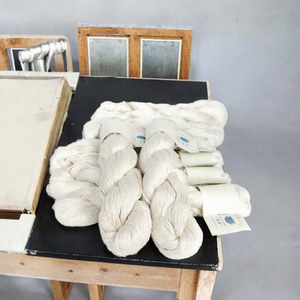 ไหมมัลเบอร์รี่แท้ 20/2NM เส้นใยธรรมชาติ ไม่ย้อมสี สำหรับย้อมมือ ไหมแท้ 100% ลายดิบ สำหรับถักและทอ - Product Image 3