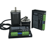 Kit Motor Stepper Loop Terbuka TQG Hybrid 57mm Nema 23 dengan Driver DM542 Bersertifikasi CE CCC ISO untuk Mesin CNC Router Pengukir