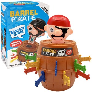 Jeu interactif de baril pirate géant en plastique avec épées, pour 3 ans et plus, jeu de fête amusant - Product Image 5