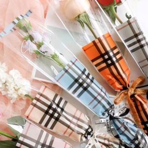 Sacs d'emballage floraux imperméables en OPP pour la Saint-Valentin, pour bouquet de fleurs individuelles, boîte complète, vente en gros - Product Image 2