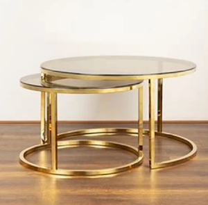 Muebles de Acero Inoxidable con Revestimiento PVD Dorado Premium, Diseño Más Vendido con Acabado Dorado Duradero - Product Image 2