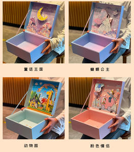 文具礼盒情人节翻盖式立体礼盒婚庆伴侣礼品彩盒 - Product Image 6