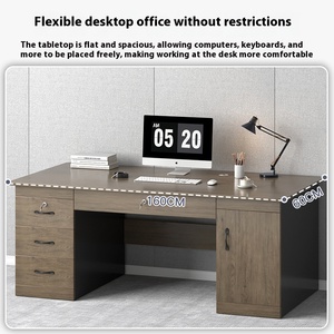 Bàn văn phòng bằng gỗ cao cấp có thể tùy chỉnh với ngăn kéo có thể khóa và tủ nội thất văn phòng gia đình hiện đại - Product Image 5