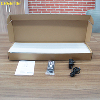 Reloj de Pared Digital LED CHEETIE CP27 Moderno para Exteriores, de 6 Dígitos, Industrial, Impermeable, de Aluminio, con Visualización de Hora, Minutos y Segundos