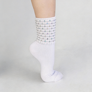 2 Glitter Diamonte Irish Dance Socken – Ultra Low - Product Image 4