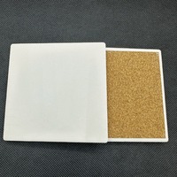 Sous-verres promotionnels en céramique par sublimation Wanbo avec dos en liège, impression de logo personnalisée disponible, design paysan, réutilisables, blancs, 500 mm, 2 mm
