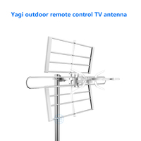 Antena receptora de Internet para Smart TV, receptor de señal interior con rotor HD F VHF FM de 6005 millas para Smart TV al aire libre personalizado de 360-500 MZ