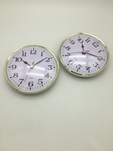 Grande orologio con inserto orologio semplice da 130mm di diametro cornice oro inserto orologio al quarzo romano numeri arabi - Product Image 3