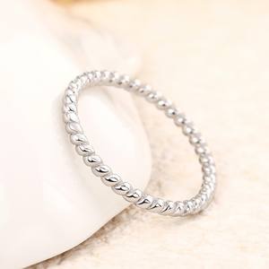 Q513 Stainless Steel <b>Ring</b> Modern Twisted Design Unisex Fashion Gift Jewelry <b>Plain</b> Band Style - Product Image 3