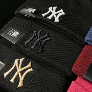 Phong Cách Mới Cao cấp NY Dệt Kim Mũ Unisex Mùa Thu Mùa Đông Ấm Áp 3D Thêu Hình Ảnh Thư Mô Hình Thời Trang Tất Cả Các Trận Đấu - Product Image 2