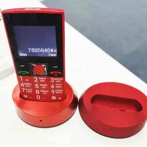 Pretech 2019 New launch senior phone SOS and torch big keypad buttons 10mm thickness with 1700MAH