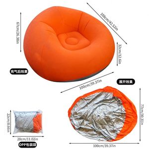 Sofá Inflable de PVC, Portátil y Grueso, Esférico, para Acampar al Aire Libre y Recorrer Ríos - Product Image 3