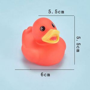 5.5cm 2 Inch Customized Batch Print Logo PVC Glitter Rubber Duck Form Bathtub <b>Bath</b> Toys with Pattern Designs Applied - Product Image 6