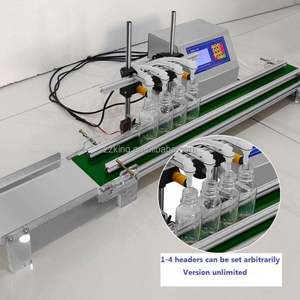 เครื่องบรรจุของเหลวแบบกึ่งอัตโนมัติ 4 หัว สำหรับขวดพลาสติก แก้ว น้ำมัน น้ำผลไม้ พร้อมสายพานลำเลียง - Product Image 5