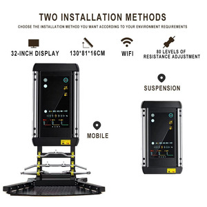 TOPTONS <b>Smart</b> Fitness <b>Mirror</b> Interactive Workouts Wall-Mounted Digital Gym Equipment Home Exercise System Compact Size Space-sav - Product Image 4