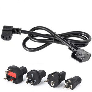 Cable adaptador de corriente de extensión UPS PDU IEC320 C5 <span class=keywords><strong>Mickey</strong></span> <span class=keywords><strong>Mouse</strong></span> hembra a C6 macho con adaptador intercambiable EU UK US AU - Product Image 2