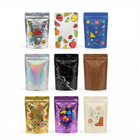 Sachet Mylar personnalisé imprimé, refermable, anti-odeur, en PE, pour emballage de bonbons gélifiés, noix et produits secs