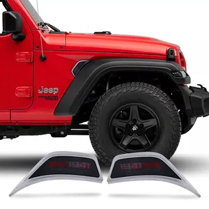 For 2018+ Jeep Wrangler JL Gladiator Smoked Wireless Led Turning Signals Truck Rear Til Tail Fender Led Side Marker Light 12 Led