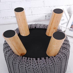 DISHI Hot Sale DIY Knitted Pouf Ottoman <strong>Etsy</strong> Crochet Stool for Living Room Bedroom Apartment - Product Image 6