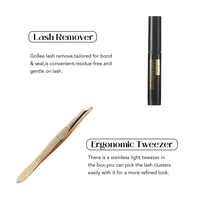 Unimore Vente en Gros Nouvelles Extensions de Cils Individuels en Grappe Marque Privée Courbure D Segments Prédécoupés Kit DIY d'Extensions de Cils