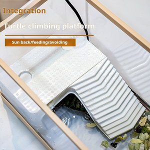 Di alta qualità eco-friendly in plastica tartaruga piattaforma moderna filtro pompa serbatoio accessori all'ingrosso offerta per acquari - Product Image 5