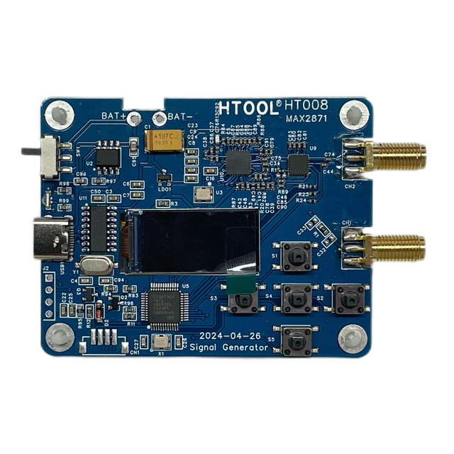 HT008 RF Signal Source Transmitter 23.5-6000Mhz Electronic Measuring Instrument with Serial Port Control