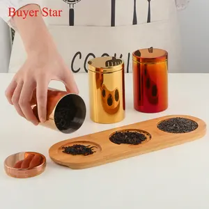 Buyer Star Hot Sell Eco-friendly Food Grade Stainless Steel Canister Coffee Bean Tea Storage Jar