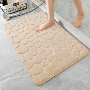 Alfombra de Baño de Color Sólido, Estilo Cuadrado de Lujo, Antideslizante y Absorbente, <span class=keywords><strong>para</strong></span> Baño, Ducha, Inodoro y Entrada - Product Image 3